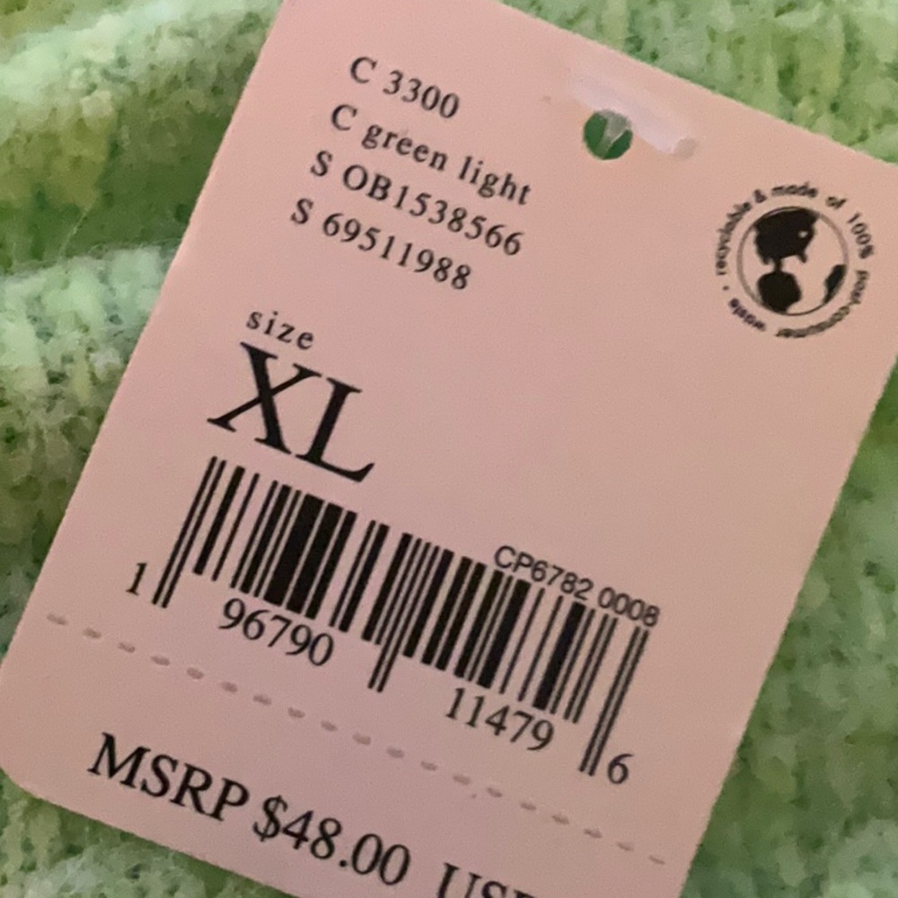 Free People XL green light slouch top - Picture 4 of 4